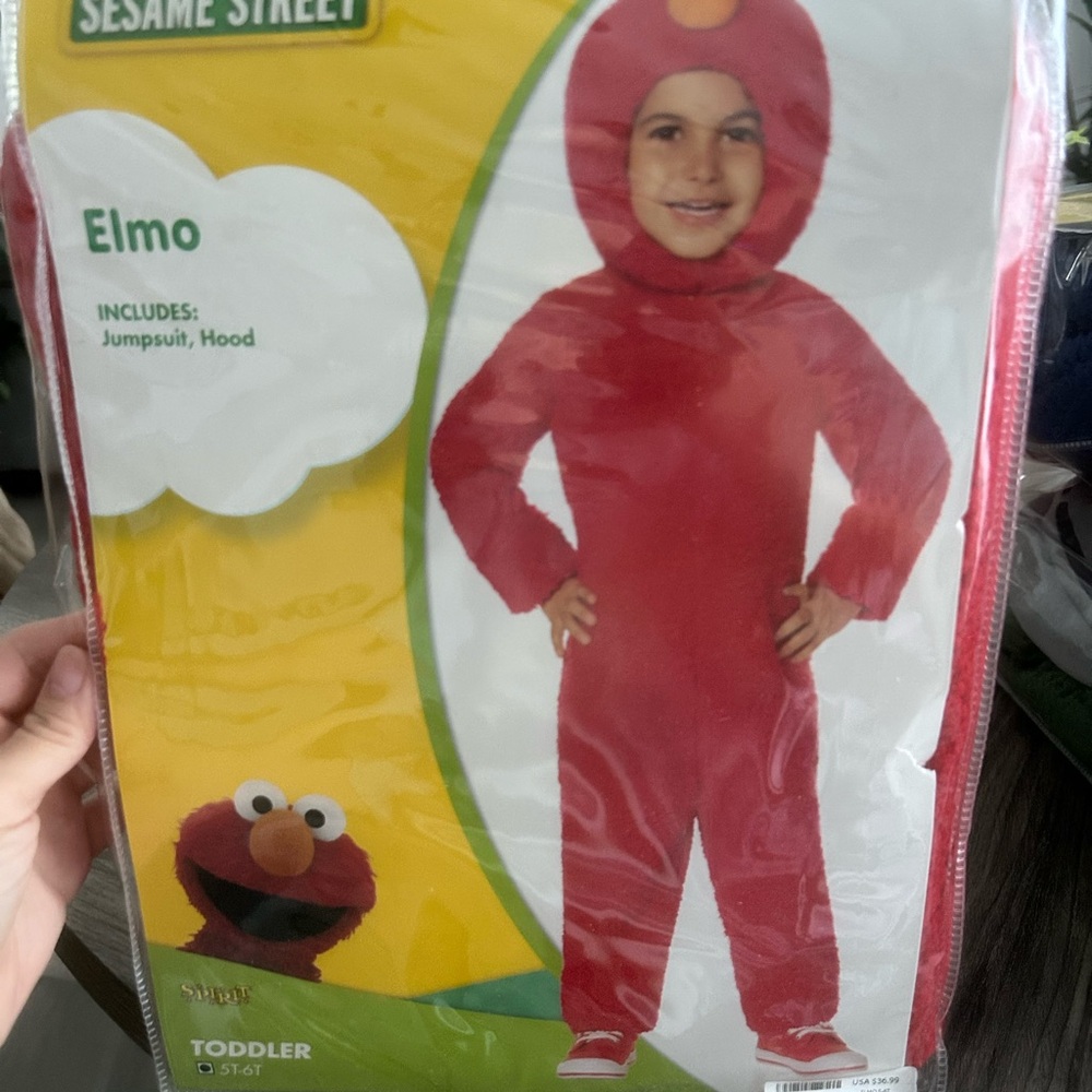 Sesame Street Elmo Costume for Kids - Bright Red